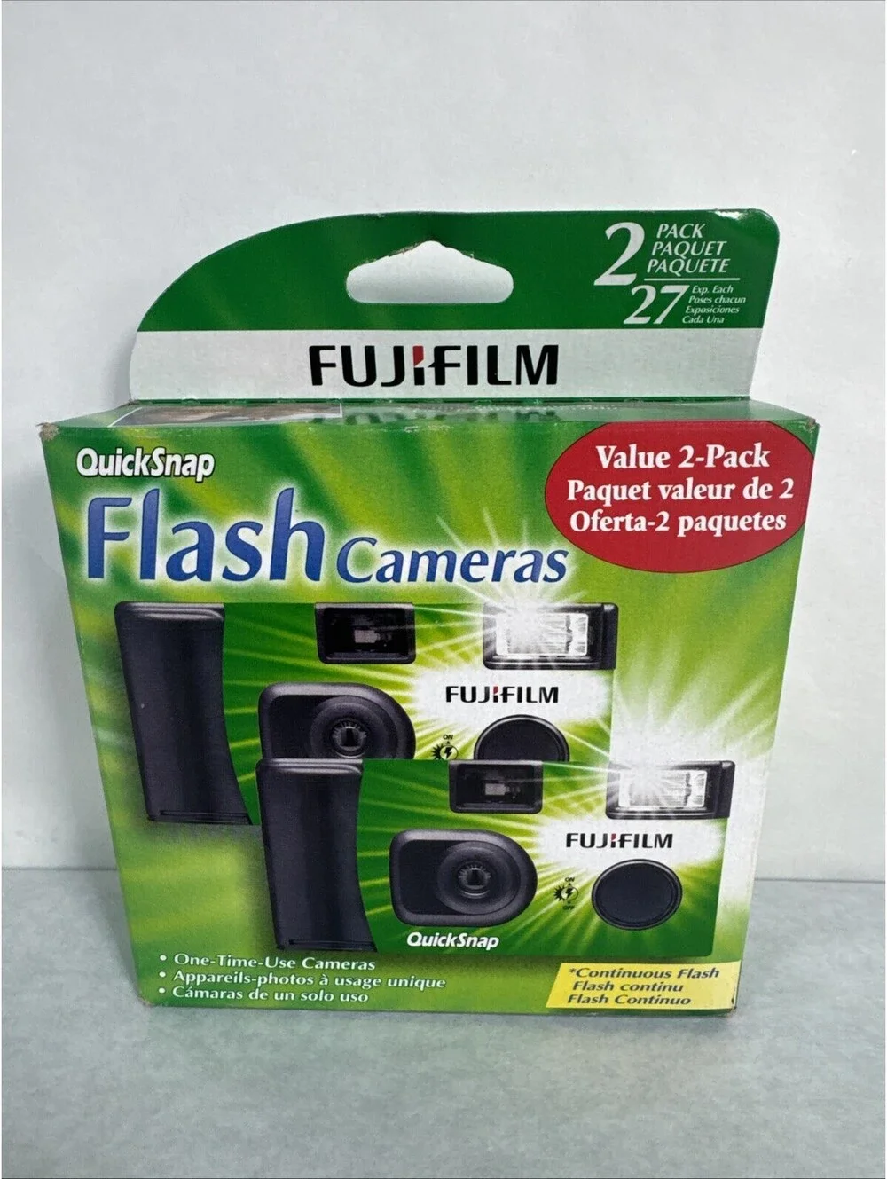 FUJIFILM QUICKSNAP FLASH CAMERAS 2PACKS WITH VALUE 2-CAMS EACH 6/2026 NEW